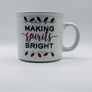 "Making Spirits Bright" Large Christmas Holiday Coffee Mug